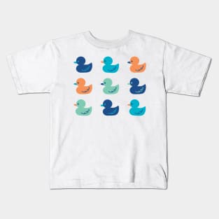 Cute Paddling of Ducks Art Kids T-Shirt